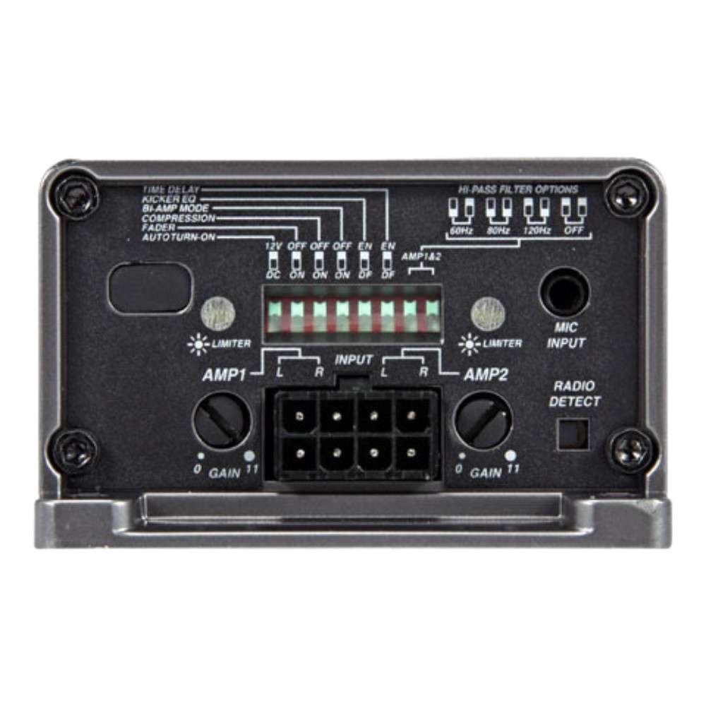 Open Box Kicker 47KEY2004 Smart 4-Channel Amplifier W/ Auto-EQ/Processor,