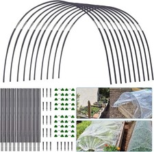 90PCS Greenhouse Hoops for Netting Garden Grow Tunnel Frame Plant Support Hoops