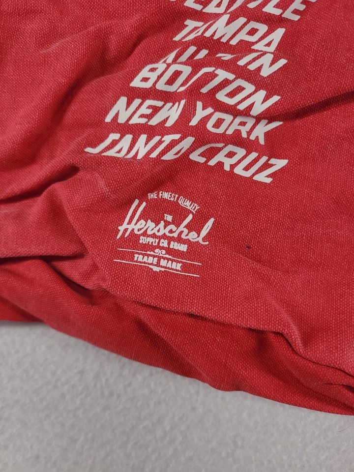 Herschel Santa Cruz Tote Bag Los Angeles Milan Casual Logo Cotton - image 4 of 4