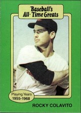 1987 Hygrade All-Time Greats #NNO Rocky Colavito Cleveland Indians