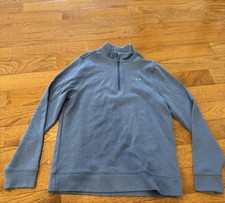 vineyard vines Quarter-Zip Pullover Boys L 16 Blue Pima Cotton Sweater