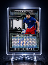 🔥2023 OBSIDIAN RICARDO PEPI 1/1 AUTO PATCH MATRIX MATERIAL USA WORLD CUP 26🔥