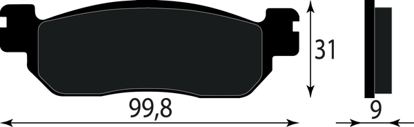 BremsbelÄGe Hinten Yamaha YP 250 A Majesty 2003 2004 2005 2006-image