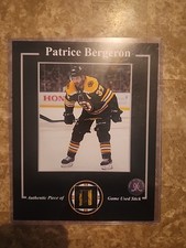 Patrice Bergeron Boston Bruins Game Used Stick Picture With Coa