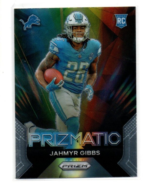 2023 Panini Prizm JAHMYR GIBBS #20 Prizmatic RC ROOKIE LIONS