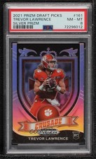 2021 Panini Prizm Draft Picks Crusade Silver Trevor Lawrence #161 PSA 8 0ym4