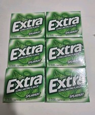 Wrigley Extra Spearmint Sugar Free Gum - 6 Pack - 15 Pieces Each  90 Pieces 