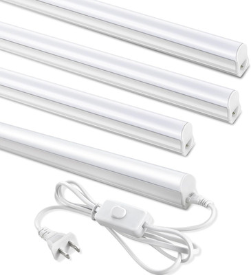 (4 Pack) 4FT T5 LED Shop Light,6500K,20W,2300Lm(Super Bright White) Linkable LED