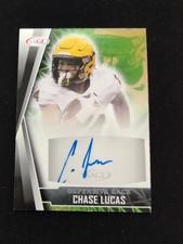 2022 Sage CHASE LUCAS #A-CL Rookie AUTO - ARIZONA STATE FOOTBALL CARD. rookie card picture