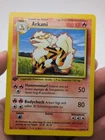 Pokémon TCG Arcanine (Arkani) Base Set 23/102 Regular 1st Edition GERMAN LP