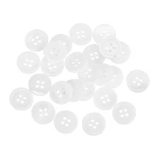 50 Pcs Natural Shell Button, 4 Hole Mother of Pearl Button 12.5mm Sewing Button