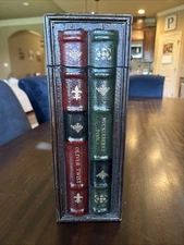 Vintage Wood Faux Book Wine Bottle Liquor Box Cabinet ~ Holds 1 Bottle