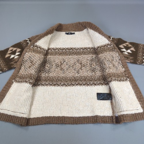 Volcom Aw Peow Open Cardigan knit Womens Extra Small Brown Hazelnut Wool Blend - Picture 3 of 11