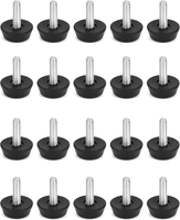 Verstellbare MöBelfüßE StellfüßE, SchraubfüßE, M6X20Mm, 20 StüCk, Schwarz