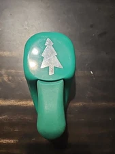 EK Success Paper Shapers Punch Large Green Christmas Tree Cutout Card Craft Tool