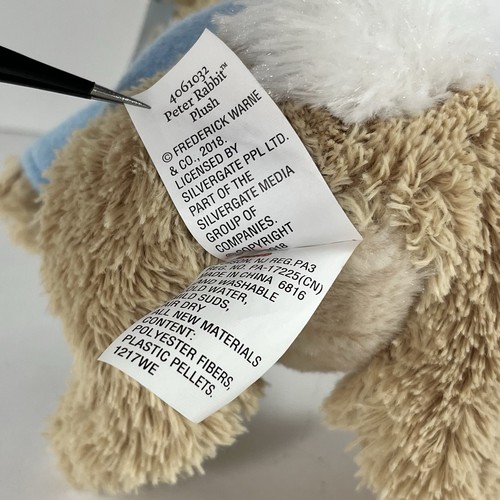 Gund Classic Beatrix Potter Peter Rabbit 7” Plush Stuffed Animal Bunny With Tags - Picture 7 of 10