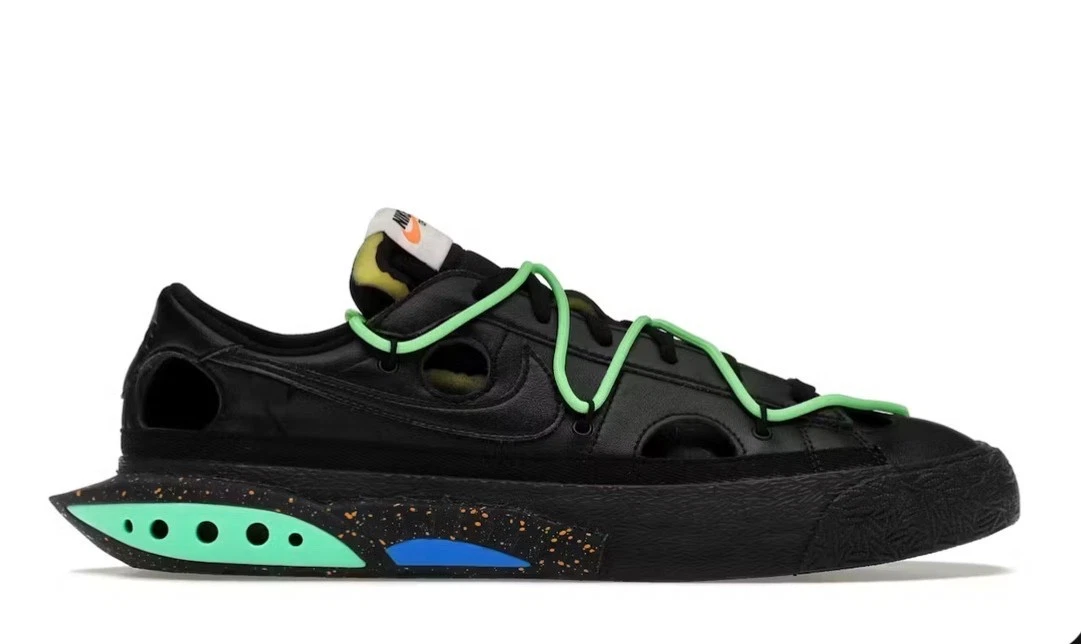 Size 10 - Nike Blazer Low x Off-White Black 2022 W/ Box Og All Pre Owned Nike Off-White x Blazer Low Black for Sale | Authenticity  main image 4