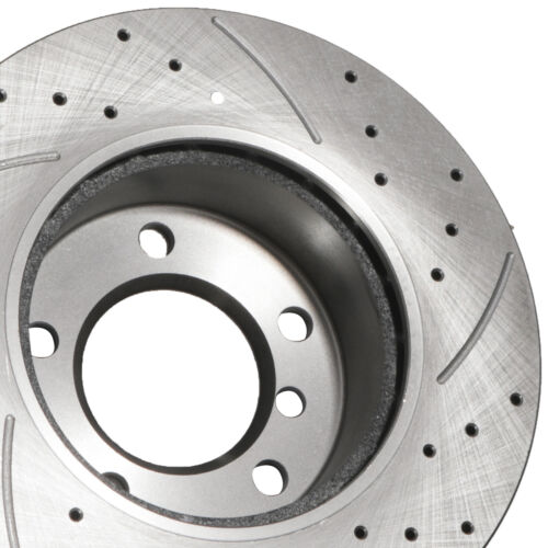 DISCOS DE FRENO DELANTEROS PERFORADOS 284mm RANURADOS PARA BMW SERIE 1 E81 E87 116D 118D 04-11 - Imagen 7 de 9