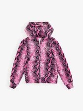 Mädchen Juicy Couture Schlangenleder Druck Velours Kapuze Trainingsanzug 14-15 Jahre