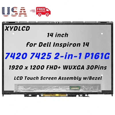 XYDLCD for Dell Inspiron 14 7420 2-in-1 02M5HF 50G18 WUXGA LCD Touch Screen Assembly
