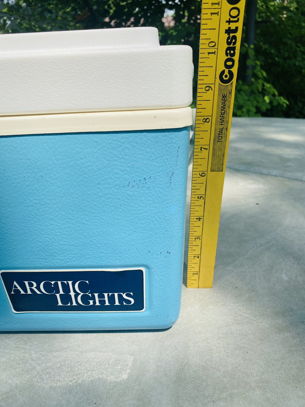 VTG Thermos Sunpacker 11 Quart Cooler Lunch Box Baby Blue White Model