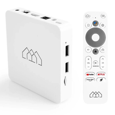 Smart TV Streamer Multimedia Player Homatics R Box Lite 4K 32GB Android AV1 UK