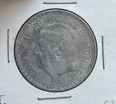1945 Monaco 5 Francs  bg