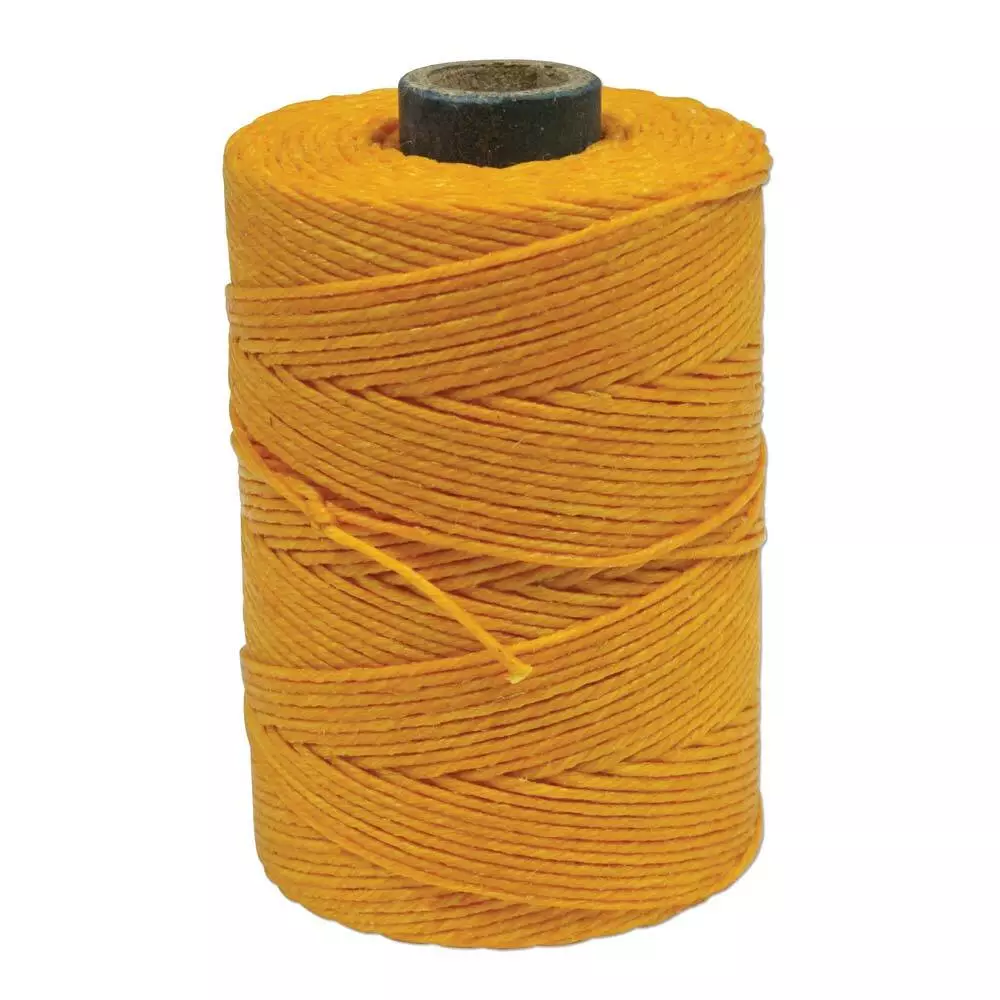 Irish Waxed Linen Thread Bright Yellow 43679 (50gr, 100y) 4-Ply Cord  Crawford