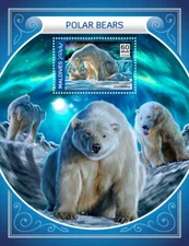Polar Bears MNH Stamps 2018 Maldives S/S