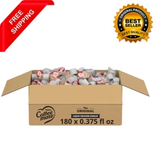 Coffee Creamer, Liquid Creamer Singles, Non Dairy, No Refrigeration, 180 Count