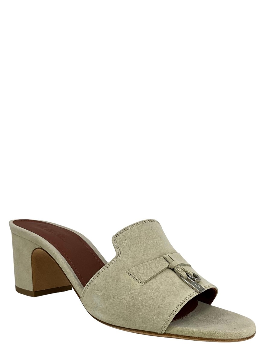 Loro Piana Summer Charms サンダル Summer Charms Sandal Suede Goatskin Sap Green | Loro Piana US