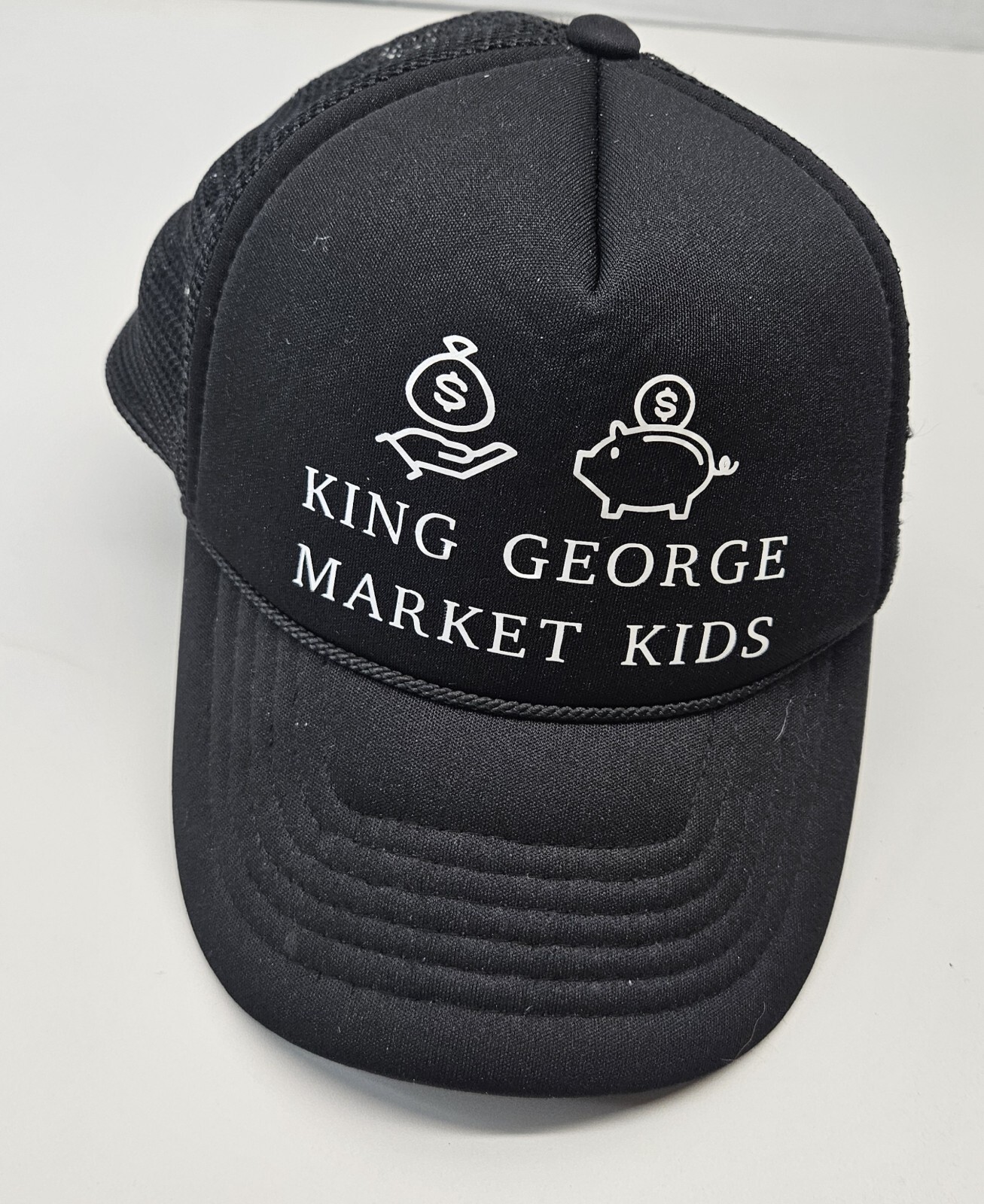 King George Market Kids Mesh Strapback Foam Black Virginia