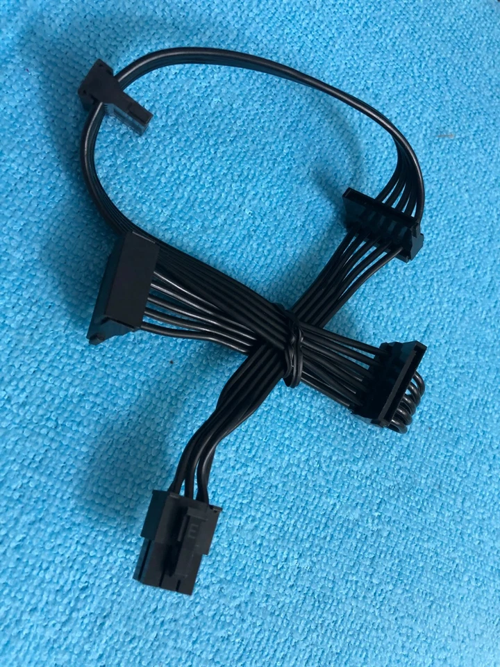  Corsair  Type 4   6 Pin to 4 SATA  DRIVER POWER CABLE FOR CORSAIR CXM   - Image 4 of 4