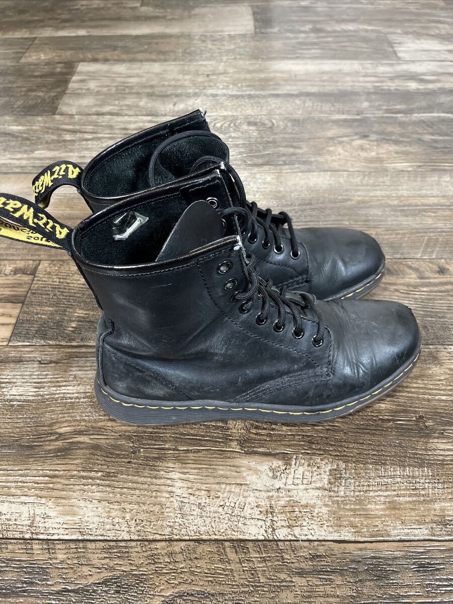 Doc Martens Newton Boots Women's 8 1460 Lite Black Leather 8 Doc Martens Newton Boots Women's 8 1460 Lite Black Leather 8