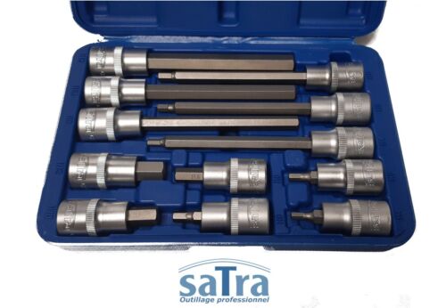 Allen Hexagonal HEX H4 H5 H6 H8 H10 H12 6 Panel BTR Tip Set on 1/2 Socket - Picture 2 of 9