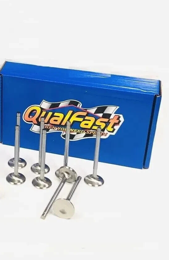 STAINLESS Intake+Exhaust Valves Set/16 Chevy SB 283 327 350 400 2.02,1.