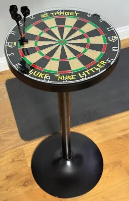 Luke Littler Adjustable Dartboard Bar Table - Black - Target The Nuke