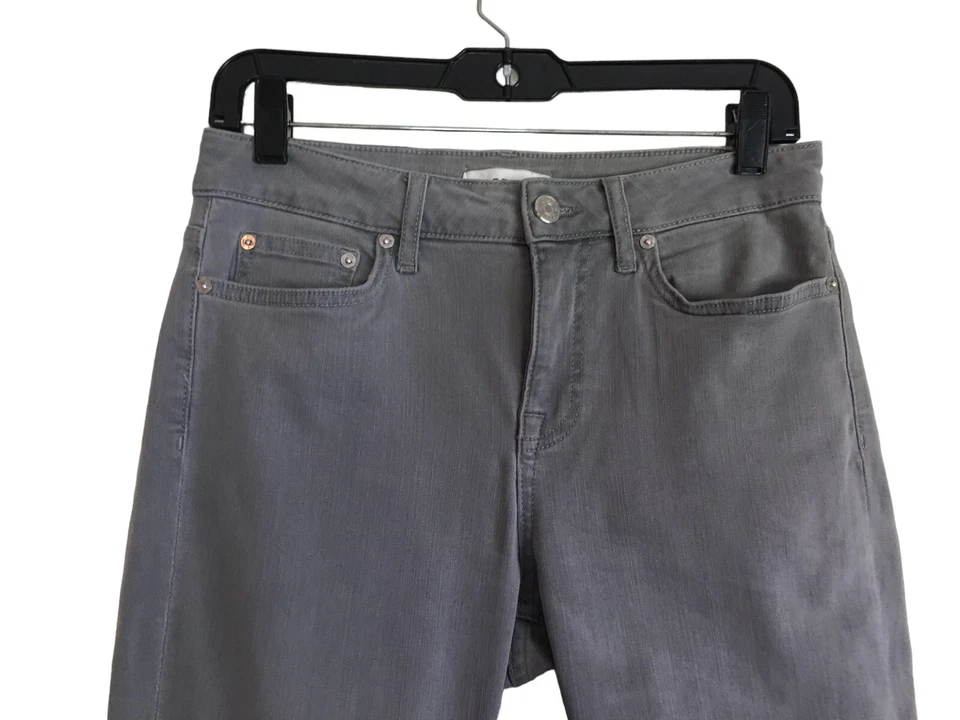 Pantalones Reiss para mujer talla 29 gris mezcla de algodón pierna cónica Foto 2 de 4