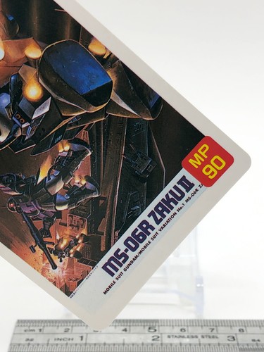 ZAKU II Mobile Suit Gundam 0080 Carddass TCG 1989 Bandai Japanese Anime - Picture 5 of 9