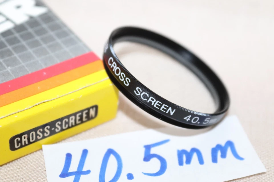 NEW Vtg Rokunar 40.5mm CROSS SCREEN FILTER Japan 40.5mm STAR 4 Point Spec Effect - Image 2 of 4