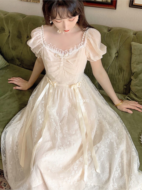 princess vintage dress Vintage Luxury Princess Lace Light Ivory A-Line Wedding Dress With Off- Shoulder