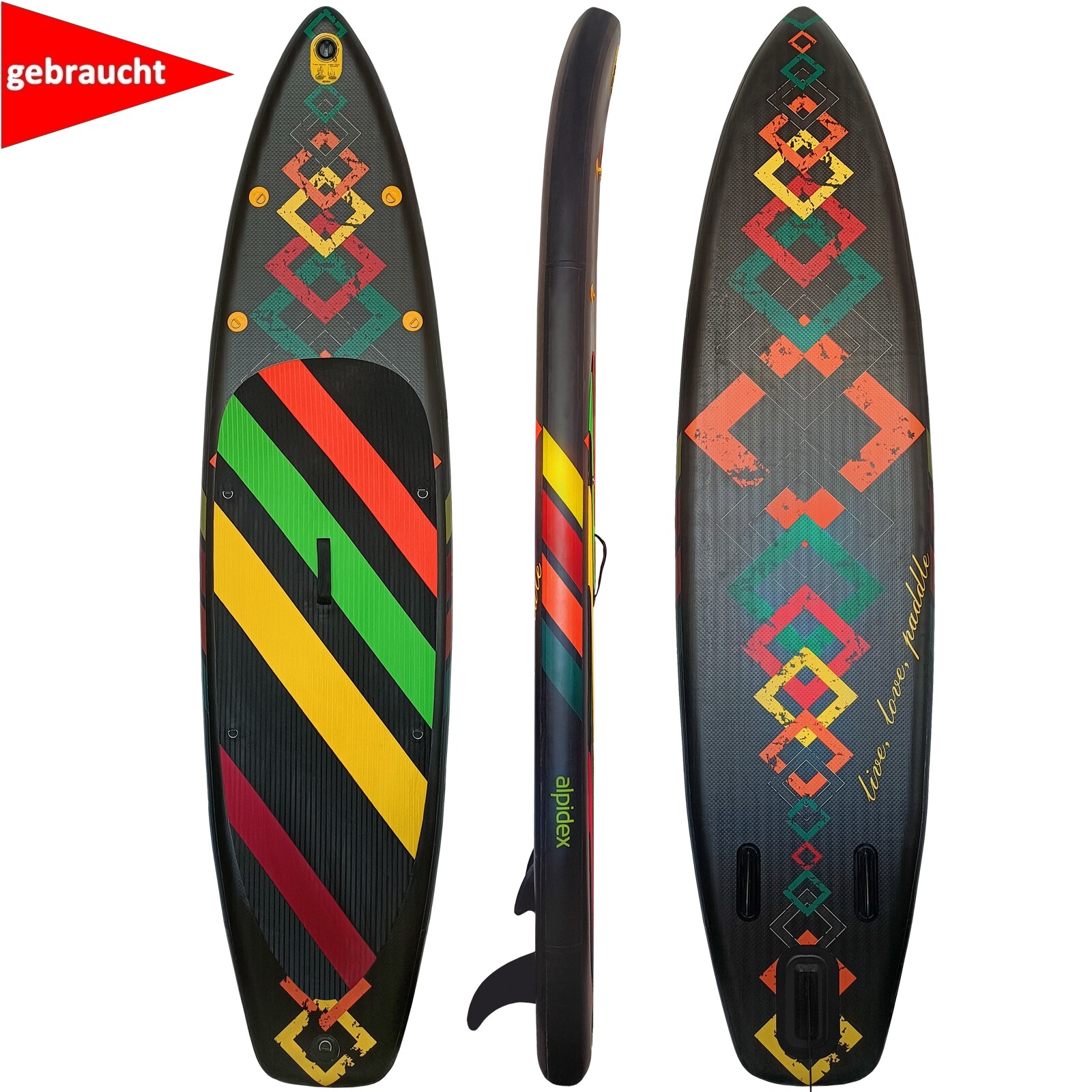 GEBRAUCHT * ALPIDEX Stand Up Paddle Board SUP 320cm Surfboard