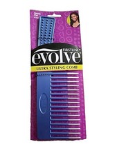 Evolve Wet or Dry Styling Detangler Comb, Professional Quality, All Hair Types