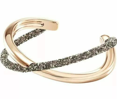 Swarovski Crystaldust Rolled Crystal Rock Encrusted Double Wrap Bracelet In  Gold | ModeSens