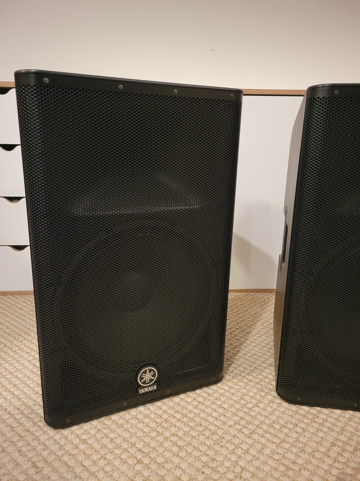 Yamaha DXR15 Pair Of Speakers With Covers, Stands and Boxes eBay