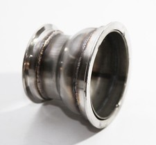 Steel Exhaust Manifold Uppipe Catalyst Reducer For 4 V Band To 3 V Band Flange