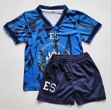 Kids El Salvador shirt and shorts kit blue uniform set
