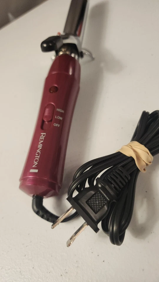Remington 1" Curling Iron | Chrome Barrel, 2 Heat Settings, High Heat, Cool Tip - Image 2 of 4