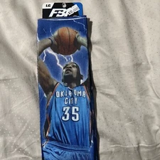 FBF Kevin Durant KD Oklahoma City OKC Crew Socks Size L 10-13 Brand New