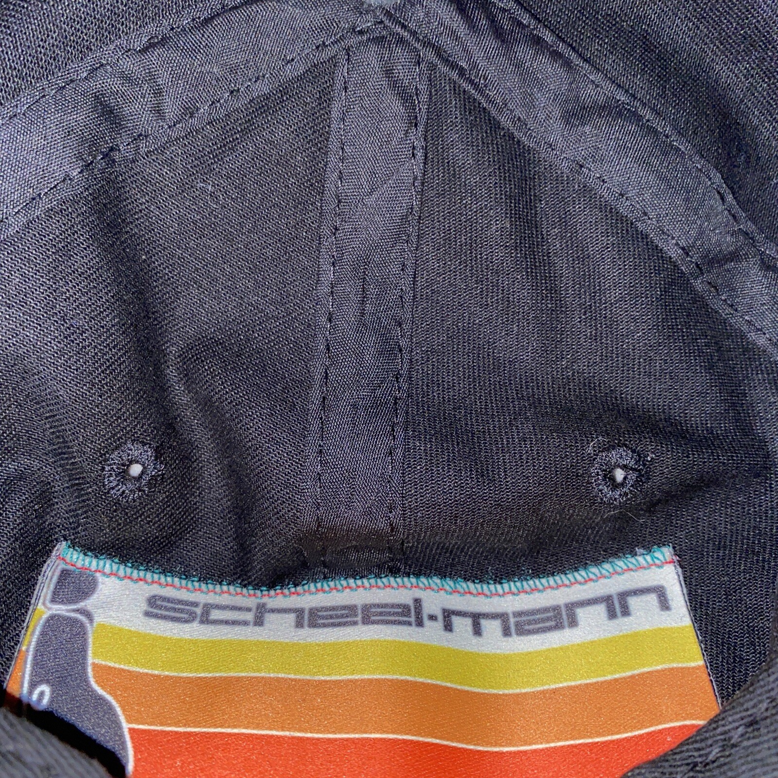 Scheel-Mann Black Strapback Baseball Cap Hat - Le… - image 4